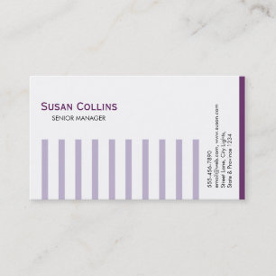 Carte De Visite Stried Simple Moderne Élégant Professionnel