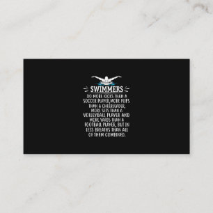 Carte De Visite Strong Swim Swimming Toxits For Men Women