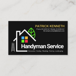Carte De Visite Structure de construction créative Handyman Entre