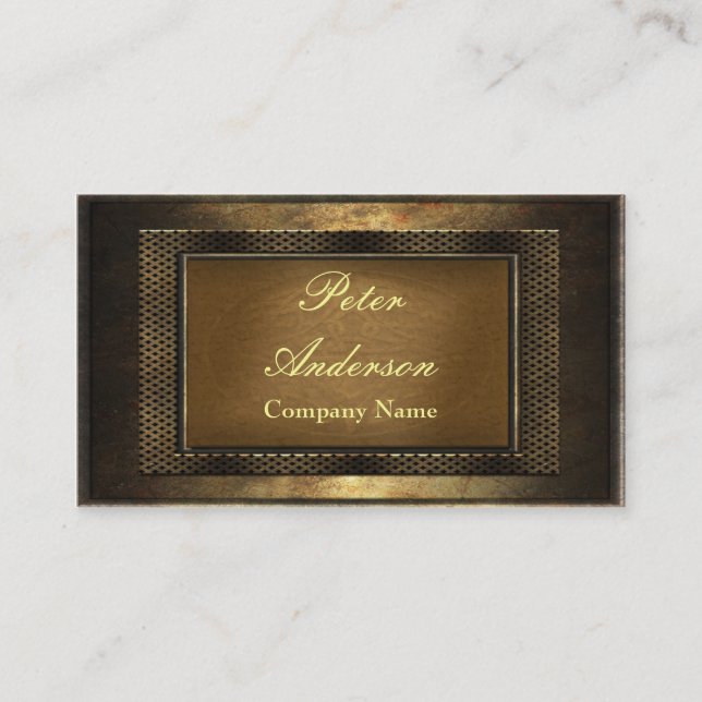 Carte De Visite Structure en bronze (Devant)