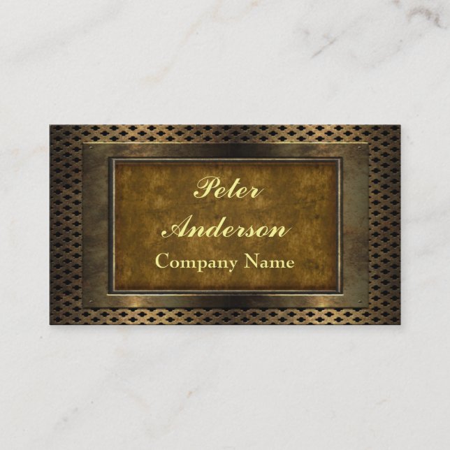 Carte De Visite Structure en bronze (Devant)