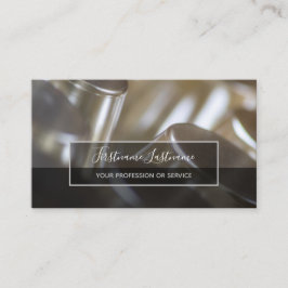 Carte De Visite Structures Abstraites en alliage d'or argenté