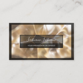 Carte De Visite Structures abstraites en alliage d'or argenté