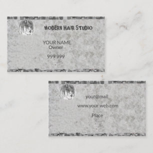 Carte De Visite Studio de coiffure moderne