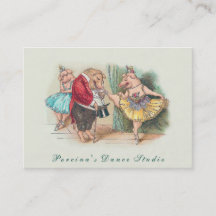 Studio de danse de Vintag/carte de visite drôles
