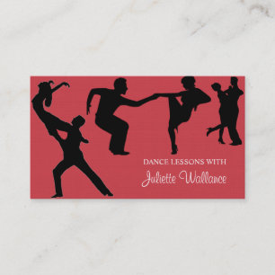 Carte De Visite Studio de danse professionnel, entreprise d'instru