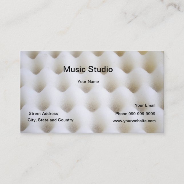 Carte De Visite Studio de musique (Devant)