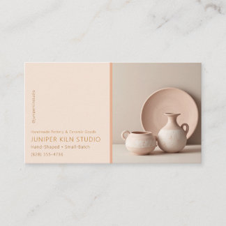Carte De Visite Studio de poterie céramique neutre