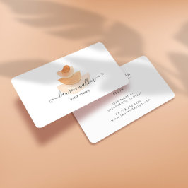 Carte De Visite Studio De Yoga Pyramide Moderne Abstrait en Pierre