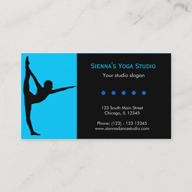 Carte De Visite Studio Yoga (Devant)