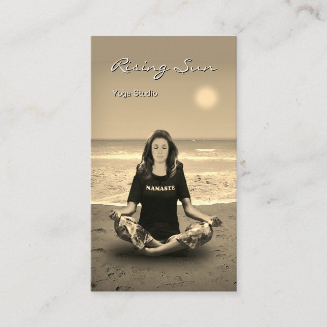Carte De Visite Studio Yoga (Devant)