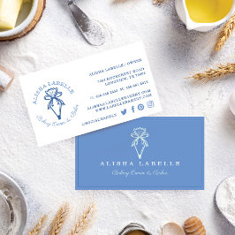 Carte De Visite Style boulangerie moderne et minimaliste Sac à tuy