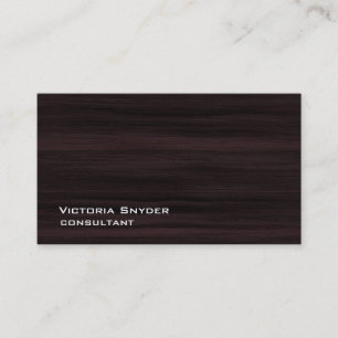 Carte De Visite Style Brown Texture bois professionnel