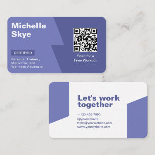 Carte De Visite Style de couleurs pastel violet royal violet