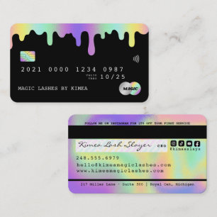 Carte De Visite Style de crédit holographique de la technologie d