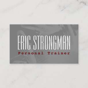 Carte De Visite Style de forme physique de couverture de gymnase