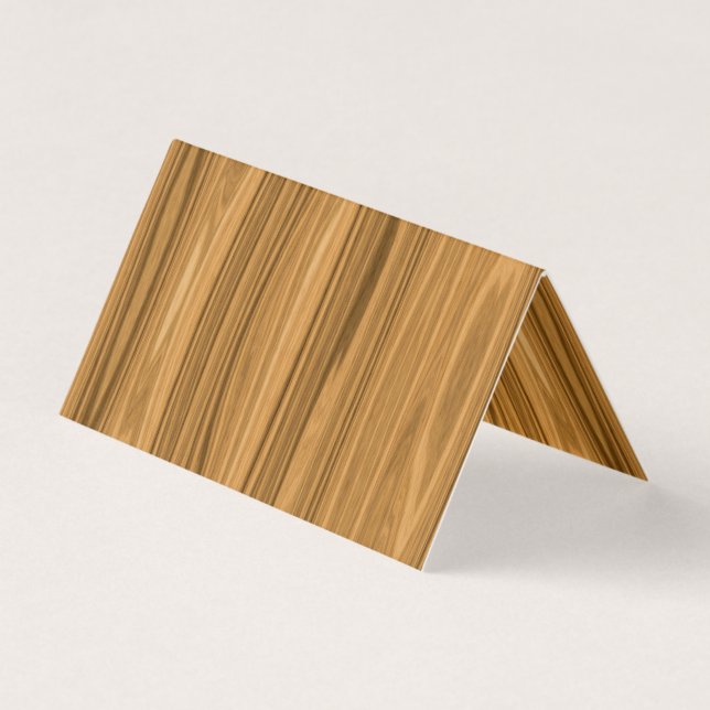 Carte De Visite Style en bois élégant de grain (Devant)
