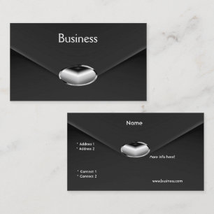 Carte De Visite Style Enveloppe Zizzago Black fausse Velvet