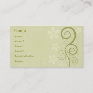 Carte De Visite Style floral