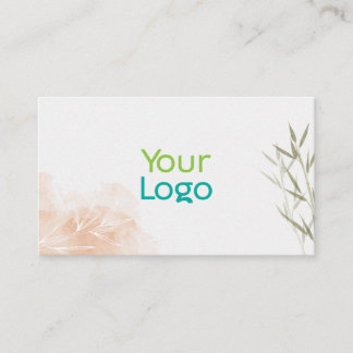 Carte De Visite Style floral Bambou minimaliste