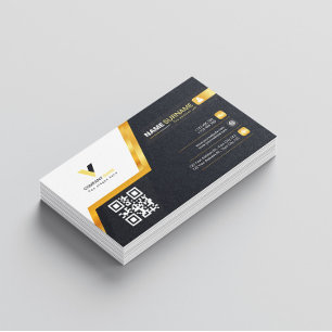 Carte De Visite Style Gold Line Luxe