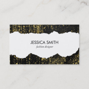 Carte De Visite Style Grunge Tordu Look