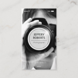 Carte De Visite Style iOS iPhone créatif - Photographe moderne