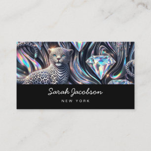 Carte De Visite Style Luxueux Opale Iridescent de Luxe