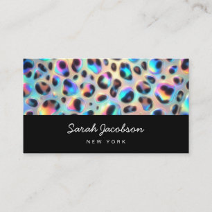 Carte De Visite Style Luxueux Opale Iridescent de Luxe