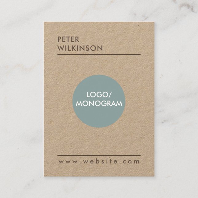 Carte De Visite Style minimaliste professionnel (Devant)