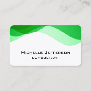 Carte De Visite Style moderne de motif abstrait moderne de courbes