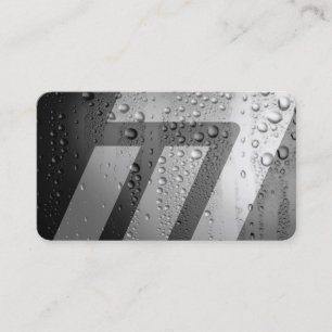 Carte De Visite Style moderne futuriste humide métal 