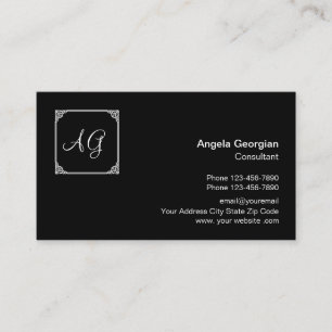 Carte De Visite Style monographique professionnel classique