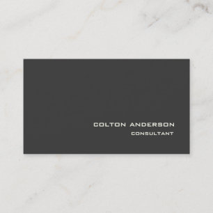 Carte De Visite Style professionnel tendance gris impressionnant