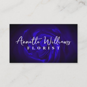 Carte De Visite Style rose bleu