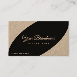 Carte De Visite Style rustique moderne Vintage Noir Brown
