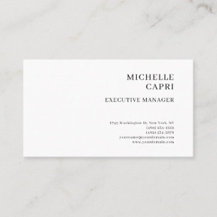 Carte De Visite Style Simple minimaliste contemporain