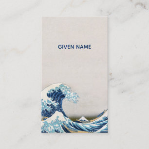 Carte De Visite Style Vintage japonais Grande vague
