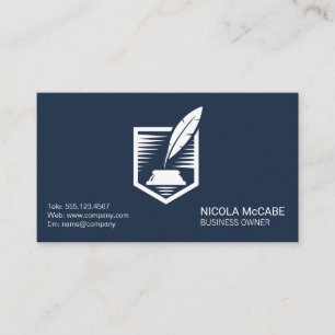 Carte De Visite Stylet et encre Signature Contrat