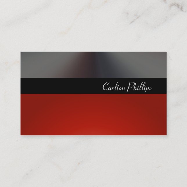 Carte De Visite Stylisme+Classy Maroon+Faux Metallic (Devant)