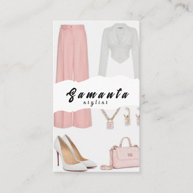 Carte de visite Styliste (Devant)