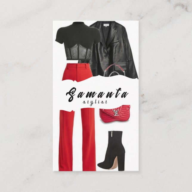 Carte de visite Styliste (Devant)