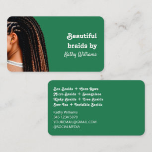 Carte De Visite Styliste Loctician Dreadlock