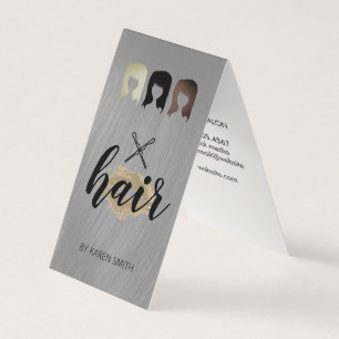 Carte De Visite Stylo cheveux et baisers Épingles à cheveux