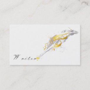 Carte De Visite Stylo de cannette vintage de plume