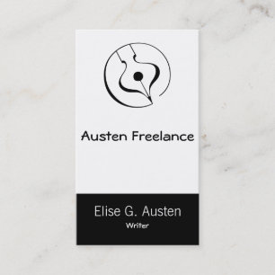 Carte De Visite Stylo-plume calligraphique