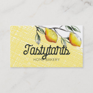 Carte De Visite succursale de citron cuisine de pâtisserie entrepr
