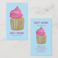 Sucré Cupcake Restauration Boulangerie Bleu rose P