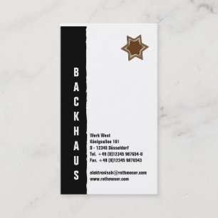 Carte De Visite Sucreries et Pâtisserie