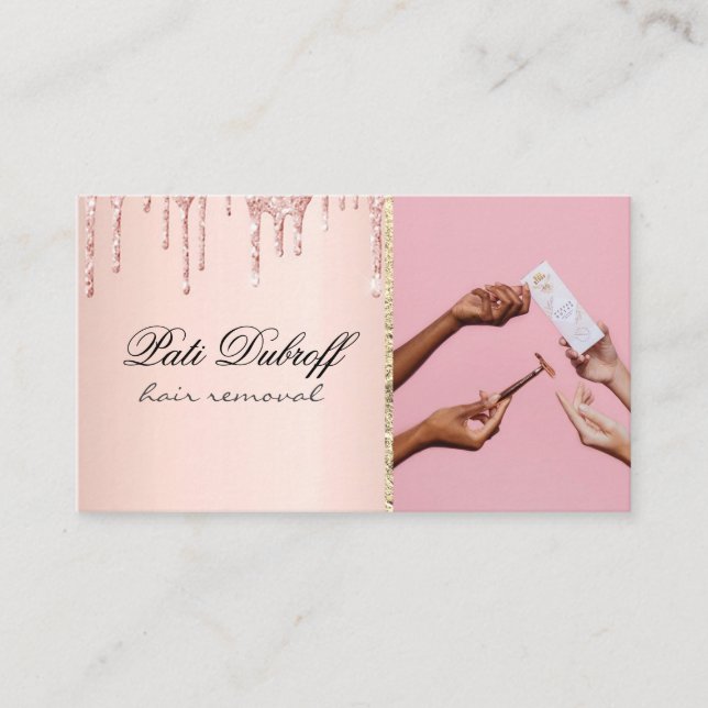 Carte De Visite Sugaring Hair Removal Sugaring Beauté Salon Spa (Devant)